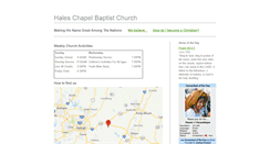 Desktop Screenshot of haleschapelbaptistchurch.com